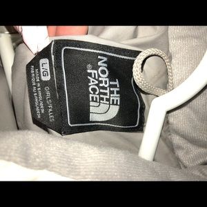 Girls white North Face vest